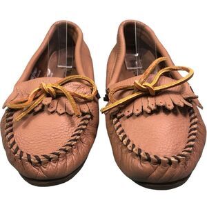GUC Minnetonka Moosehide Leather Slip On Moccasin - Women’s 7